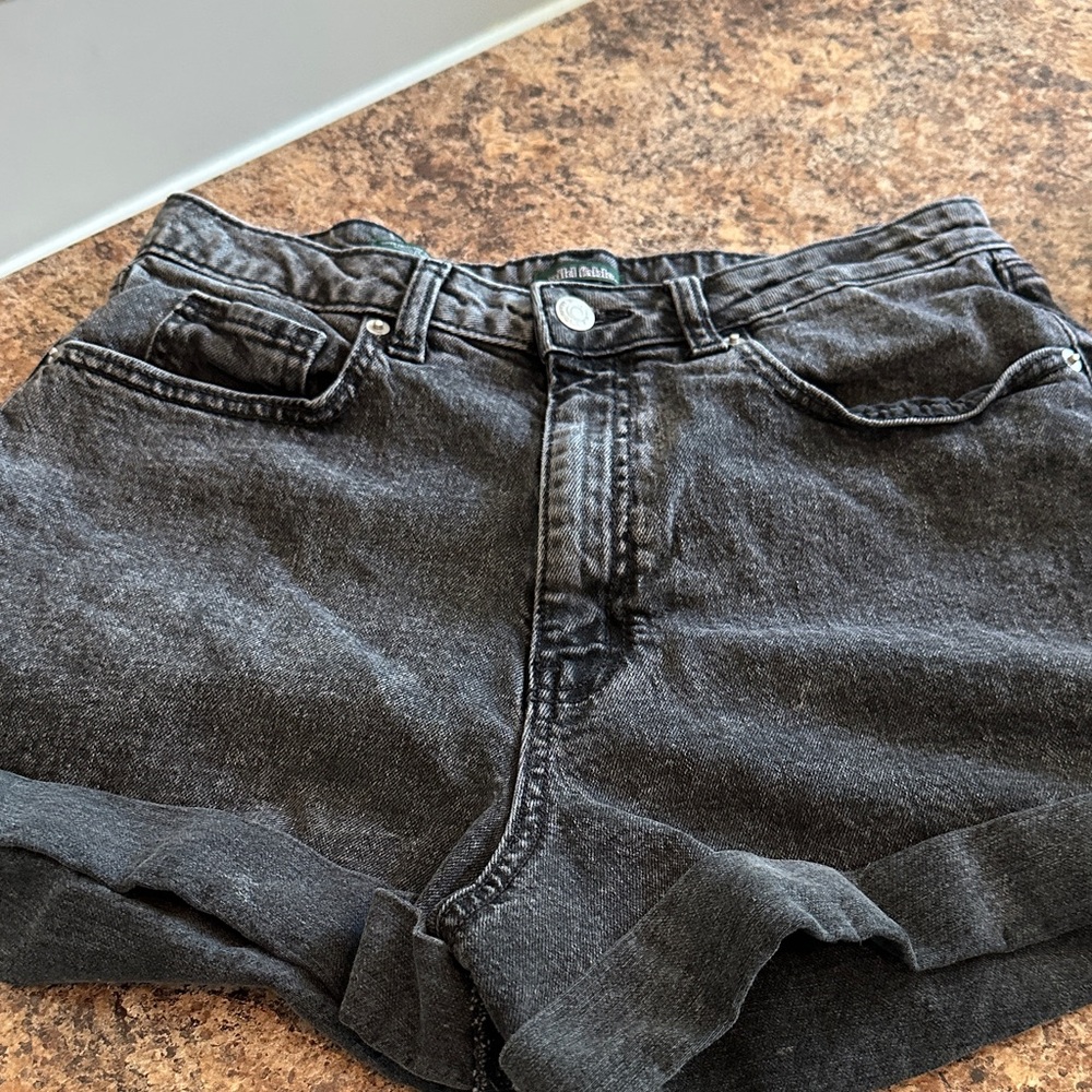 Wild Fable Charcoal Denim Shorts Size 8 Super High-Rise
